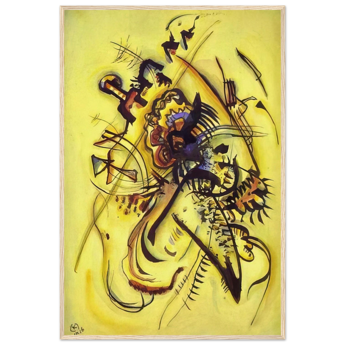 TO THE UNKNOWN VOICE 1916 Framed Poster | Wassily Kandinsky Framed Prints Wall Art | Wassily Kandinsky Shop
