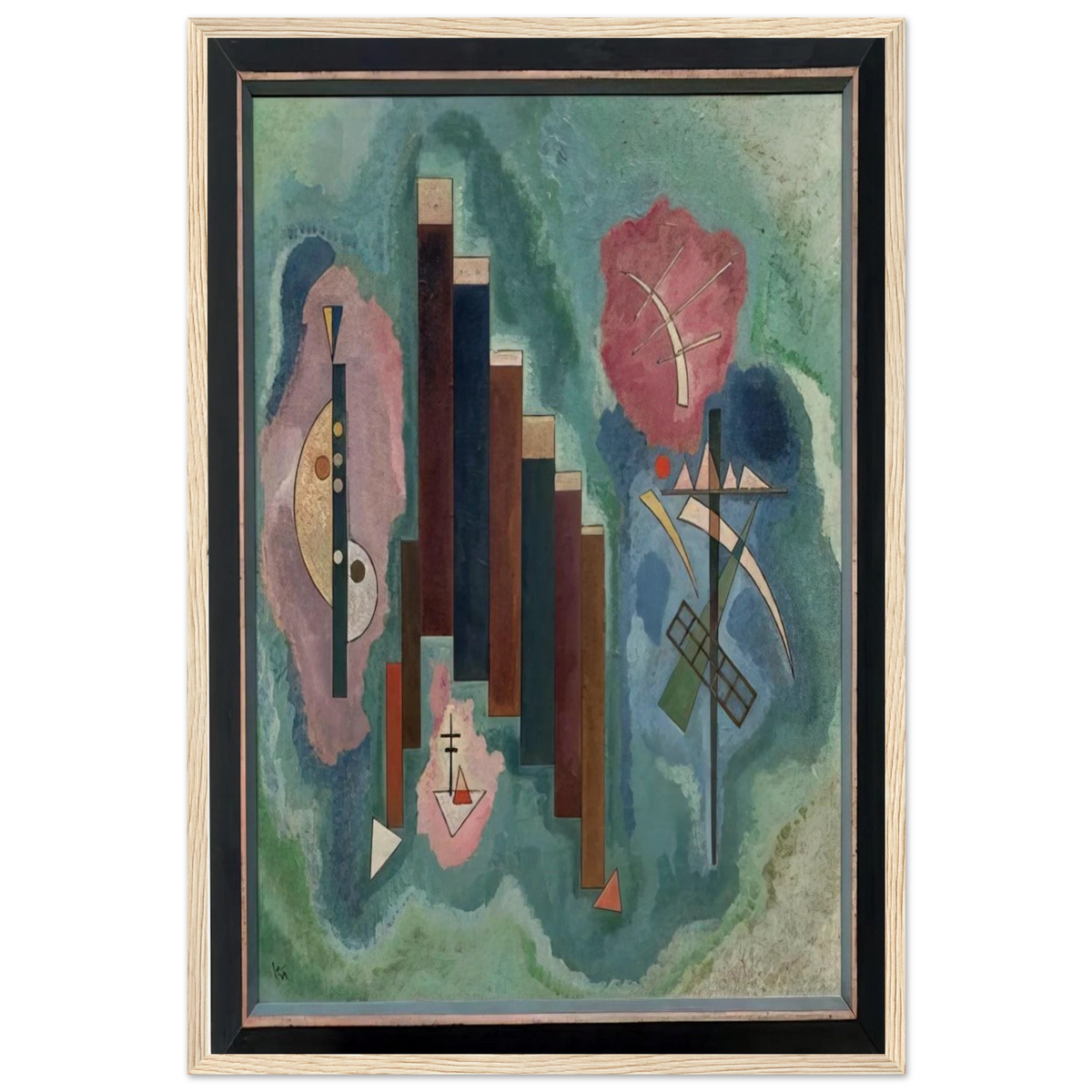 DOWNWARDS 1929 Framed Poster | Wassily Kandinsky Framed Prints Wall Art | Wassily Kandinsky Shop