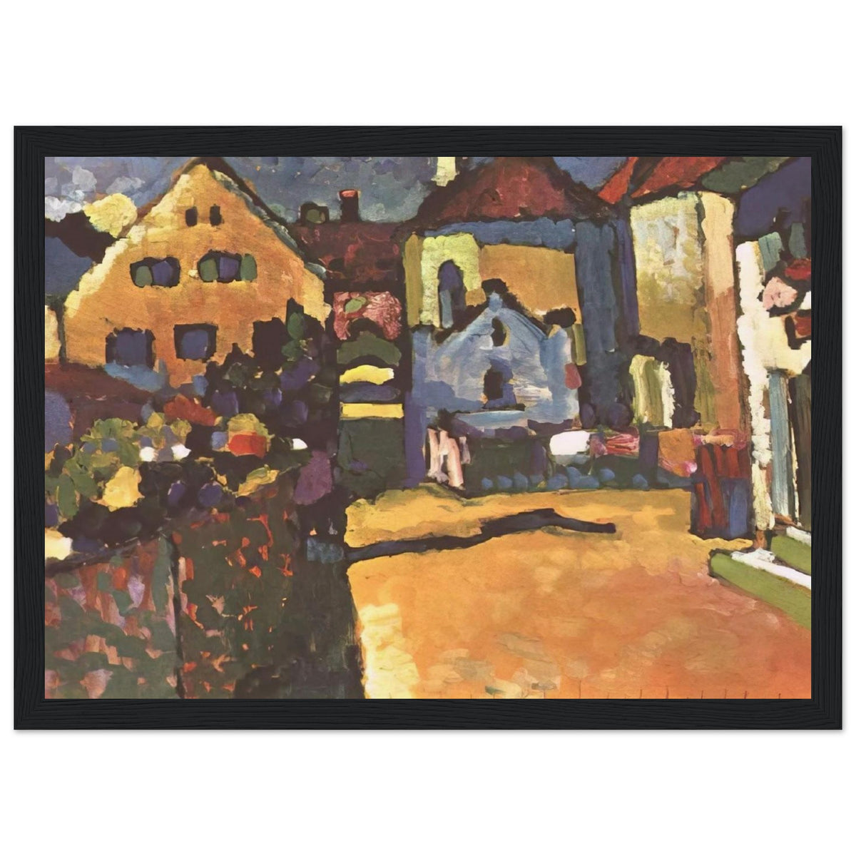 GRUNGASSE IN MURNAU 1909 Framed Poster | Wassily Kandinsky Framed Prints Wall Art | Wassily Kandinsky Shop