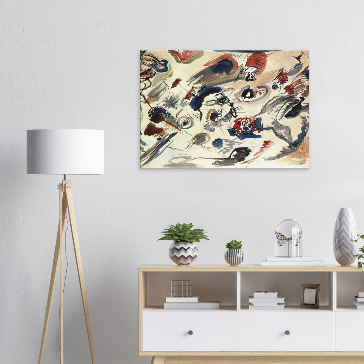 FIRST ABSTRACT WATERCOLOR 1910 Canvas | Wassily Kandinsky Canvas | Wassily Kandinsky Shop