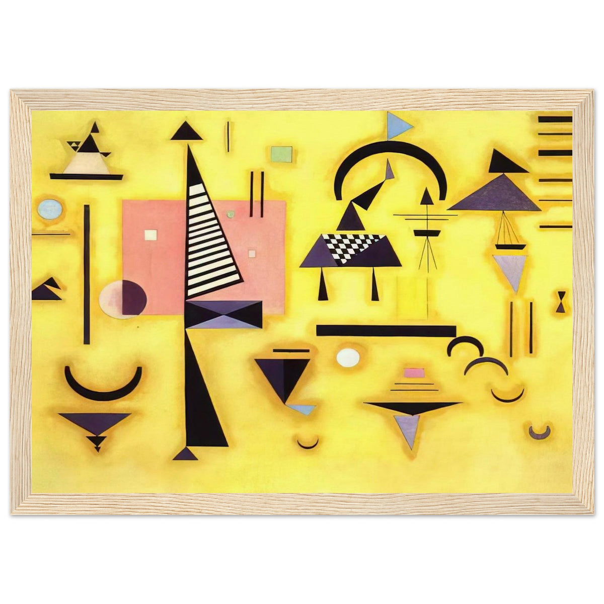 DECISIVE PINK 1932 Framed Poster | Wassily Kandinsky Framed Prints Wall Art | Wassily Kandinsky Shop