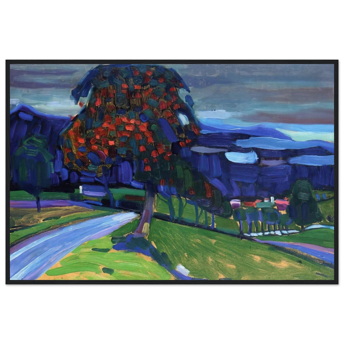 AUTUMN IN MURNAU 1908 Framed Poster | Wassily Kandinsky Framed Prints Wall Art | Wassily Kandinsky Shop