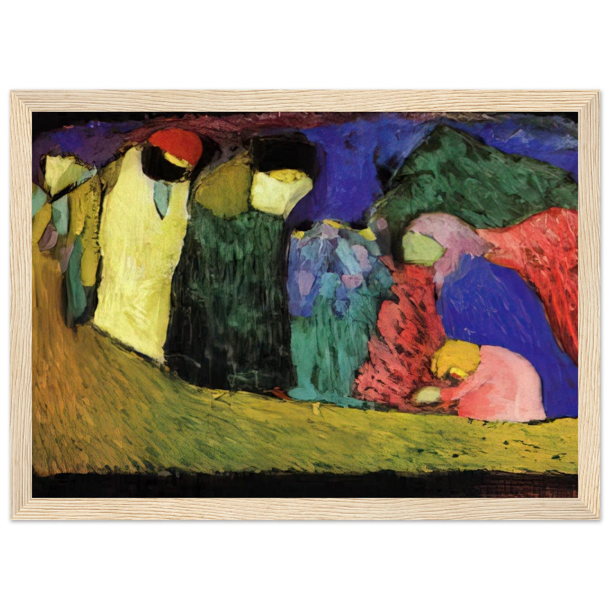 ENCOUNTER 1908 Framed Poster | Wassily Kandinsky Framed Prints Wall Art | Wassily Kandinsky Shop