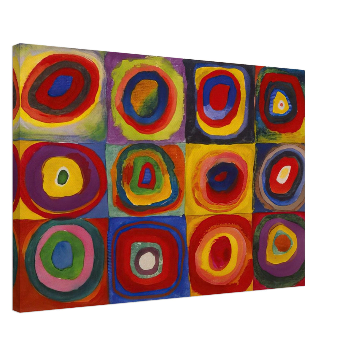 COLOR STUDY SQUARES WITH CONCENTRIC CIRCLES 1913 Canvas | Wassily Kandinsky Canvas | Wassily Kandinsky Shop
