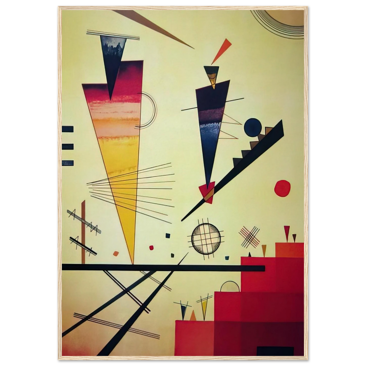 MERRY STRUCTURE 1926 Framed Poster | Wassily Kandinsky Framed Prints Wall Art | Wassily Kandinsky Shop