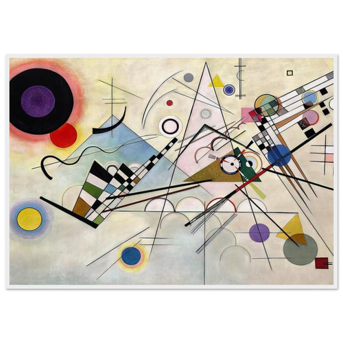 COMPOSITION 8 1923 Framed Poster | Wassily Kandinsky Framed Prints Wall Art | Wassily Kandinsky Shop