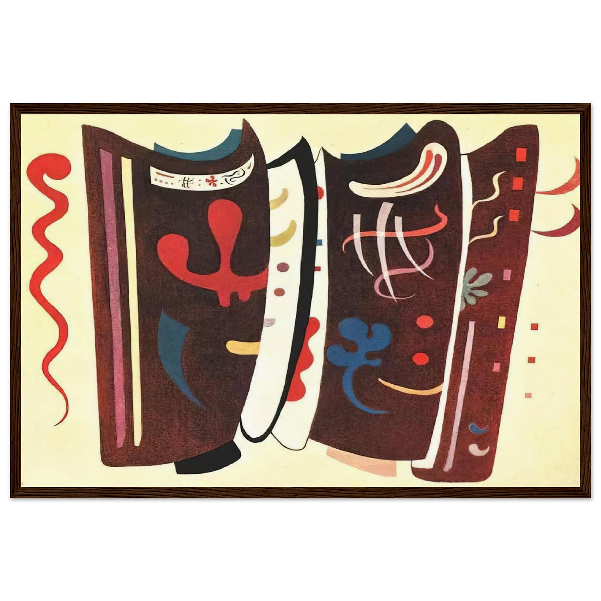 BROWN WITH SUPPLEMENT 1935 Framed Poster | Wassily Kandinsky Framed Prints Wall Art | Wassily Kandinsky Shop