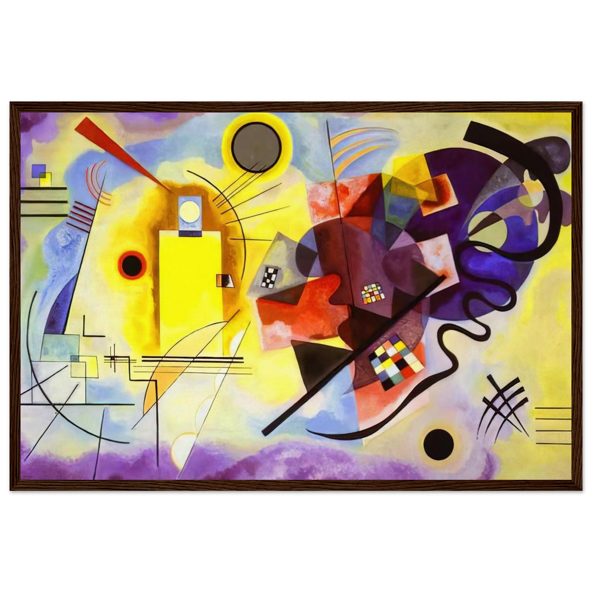 YELLOW RED BLUE 1925 Framed Poster | Wassily Kandinsky Framed Prints Wall Art | Wassily Kandinsky Shop