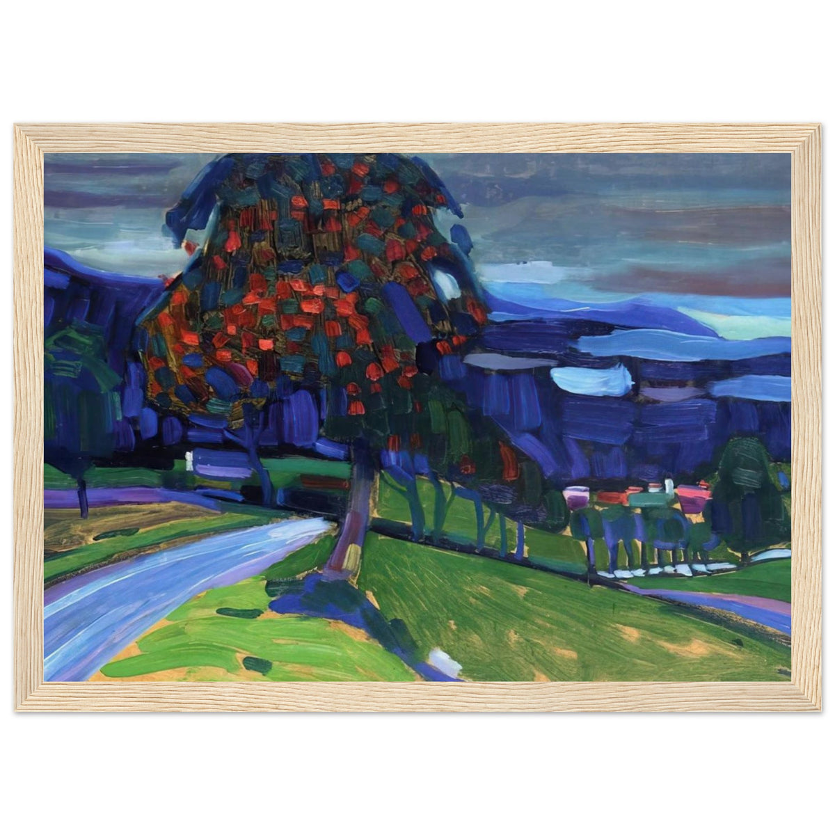 AUTUMN IN MURNAU 1908 Framed Poster | Wassily Kandinsky Framed Prints Wall Art | Wassily Kandinsky Shop