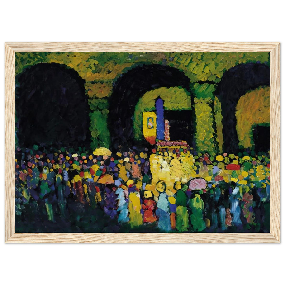 THE LUDWIGSKIRCHE IN MUNICH 1908 Framed Poster | Wassily Kandinsky Framed Prints Wall Art | Wassily Kandinsky Shop