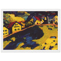 HOUSES AT MURNAU 1909 Framed Poster | Wassily Kandinsky Framed Prints Wall Art | Wassily Kandinsky Shop