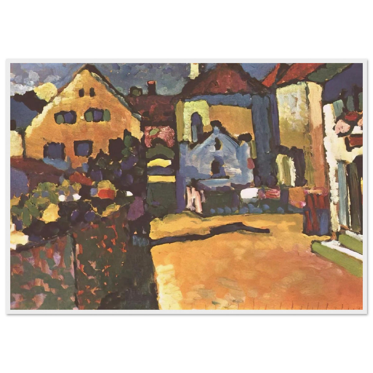 GRUNGASSE IN MURNAU 1909 Framed Poster | Wassily Kandinsky Framed Prints Wall Art | Wassily Kandinsky Shop
