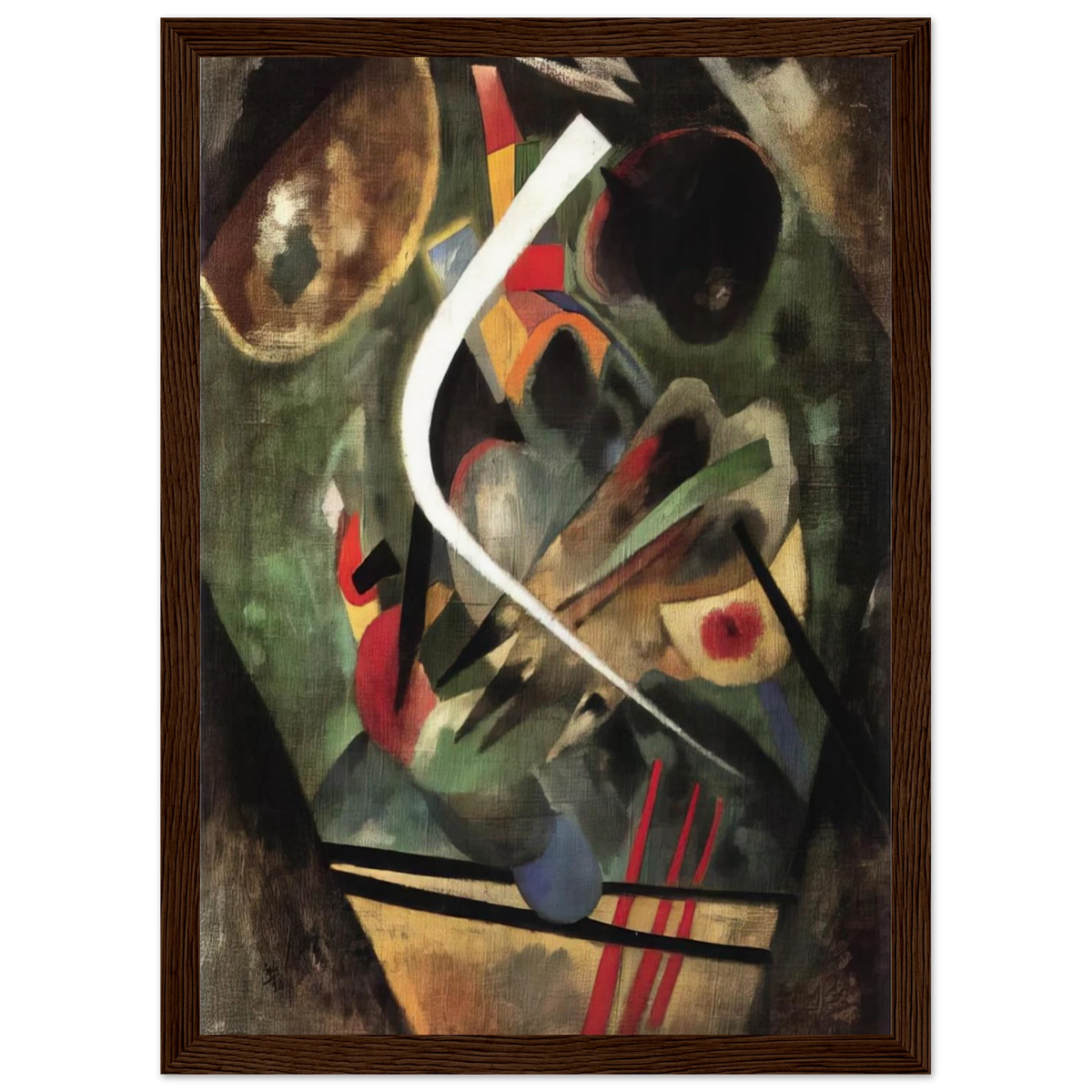WHITE STROKE 1920 Framed Poster | Wassily Kandinsky Framed Prints Wall Art | Wassily Kandinsky Shop