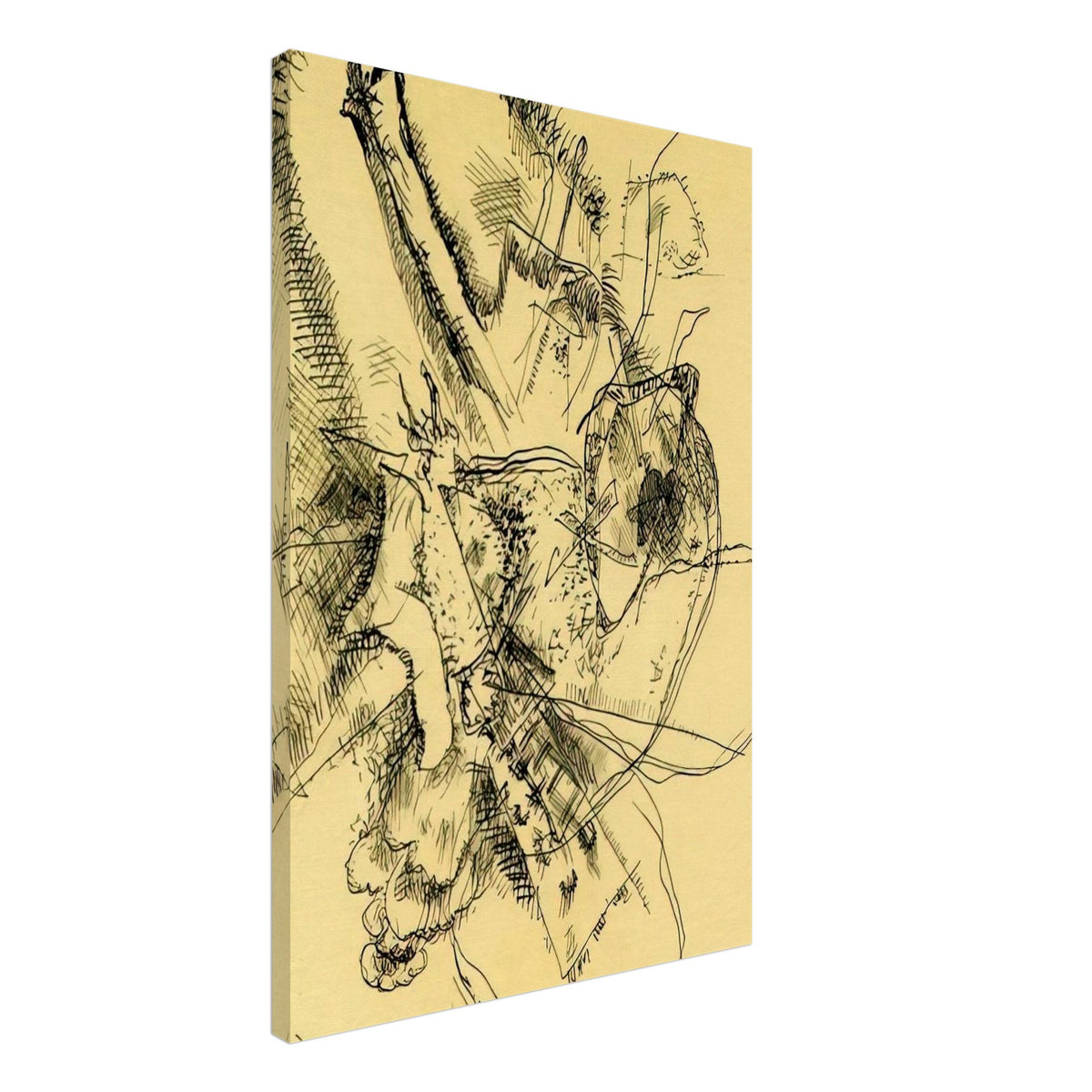 DRAWING FOR ETCHING II 1916 Canvas | Wassily Kandinsky Canvas | Wassily Kandinsky Shop