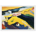 MOUNTAIN LANDSCAPE WITH CHURCH 1910 Framed Poster | Wassily Kandinsky Framed Prints Wall Art | Wassily Kandinsky Shop