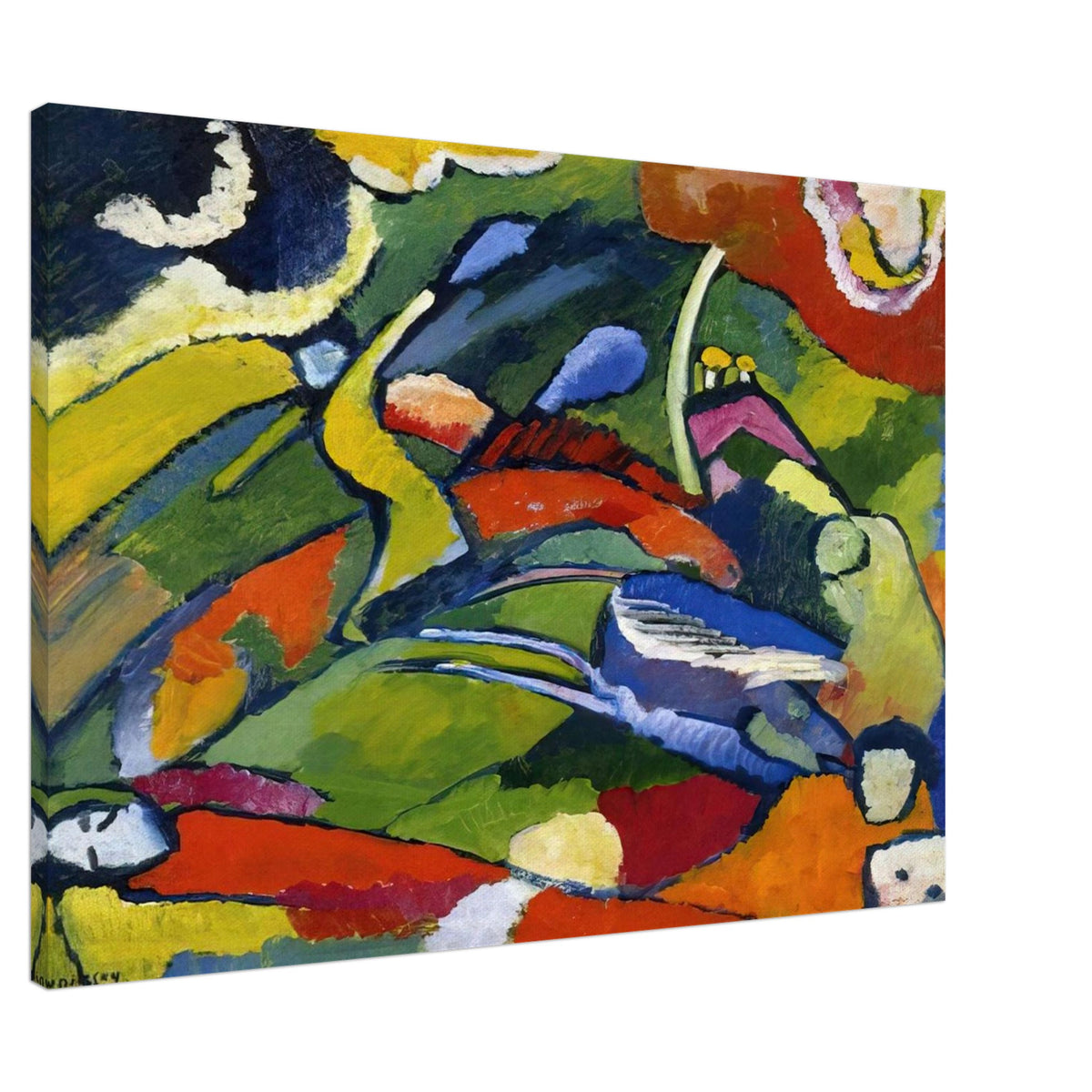 TWO RIDERS AND RECLINING FIGURE Canvas | Wassily Kandinsky Canvas | Wassily Kandinsky Shop