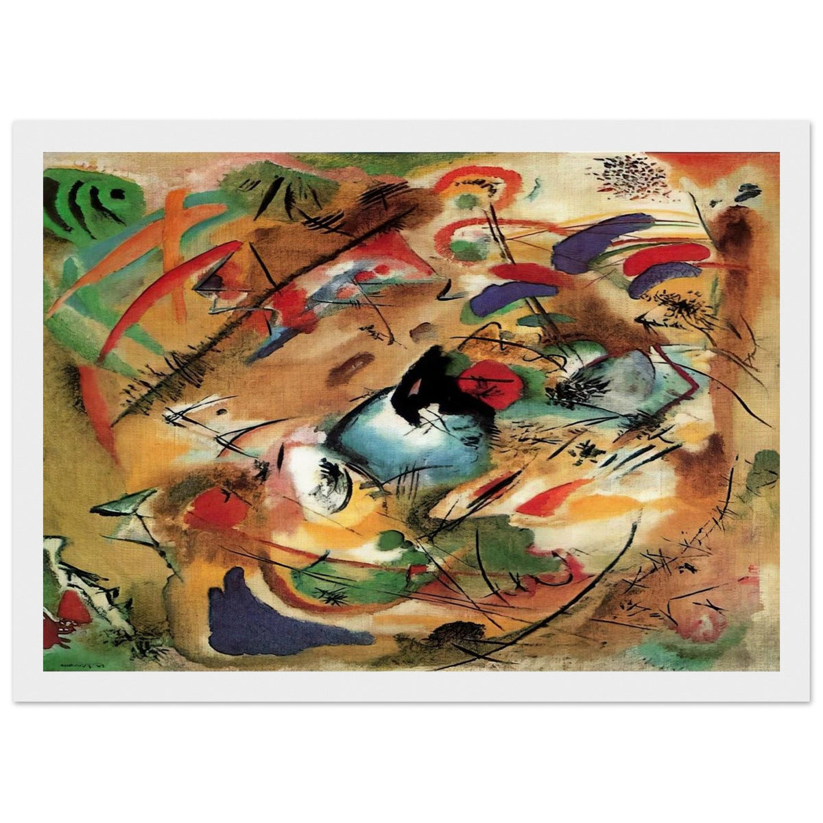 IMPROVISATION DREAMY 1913 Framed Poster | Wassily Kandinsky Framed Prints Wall Art | Wassily Kandinsky Shop