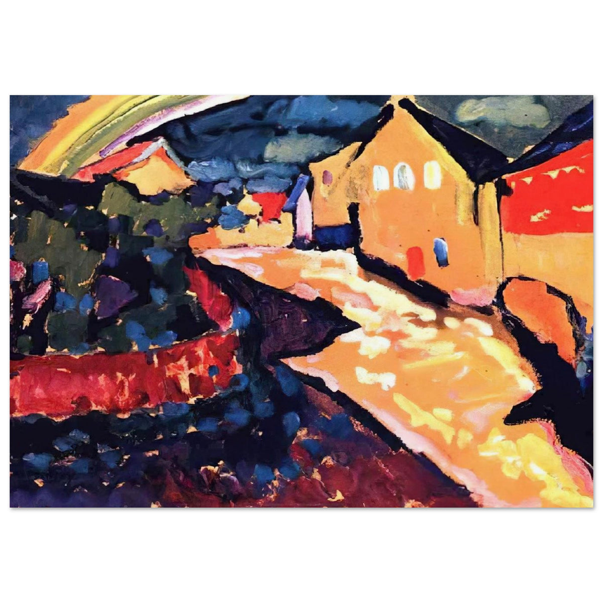 MURNAU WITH RAINBOW 1909 Poster | Wassily Kandinsky Poster | Wassily Kandinsky Shop