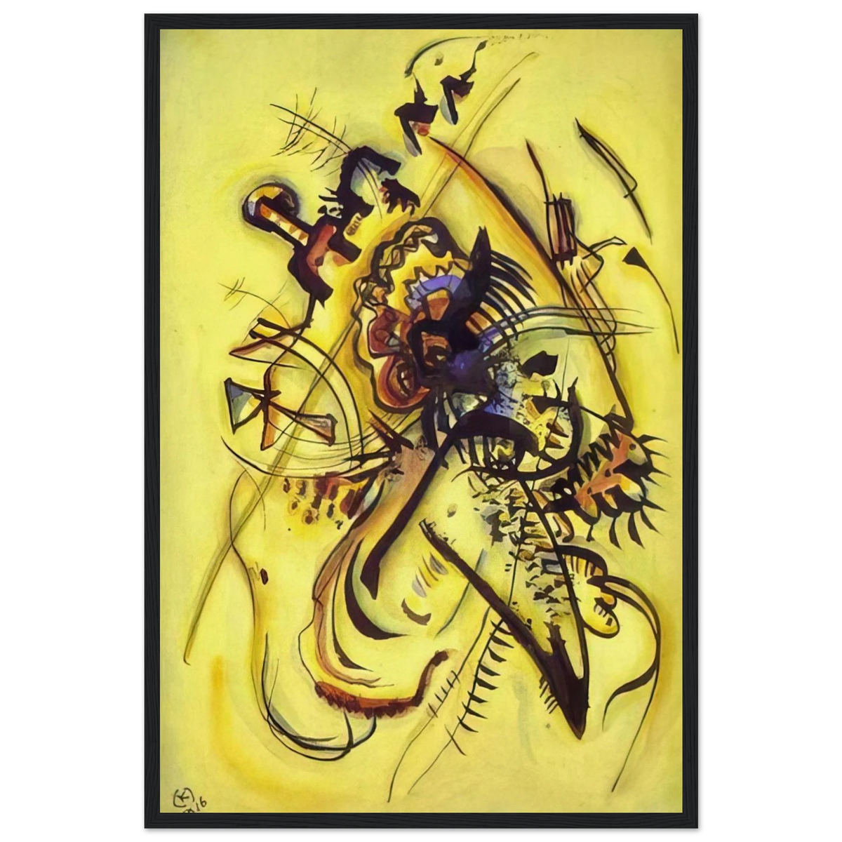 TO THE UNKNOWN VOICE 1916 Framed Poster | Wassily Kandinsky Framed Prints Wall Art | Wassily Kandinsky Shop