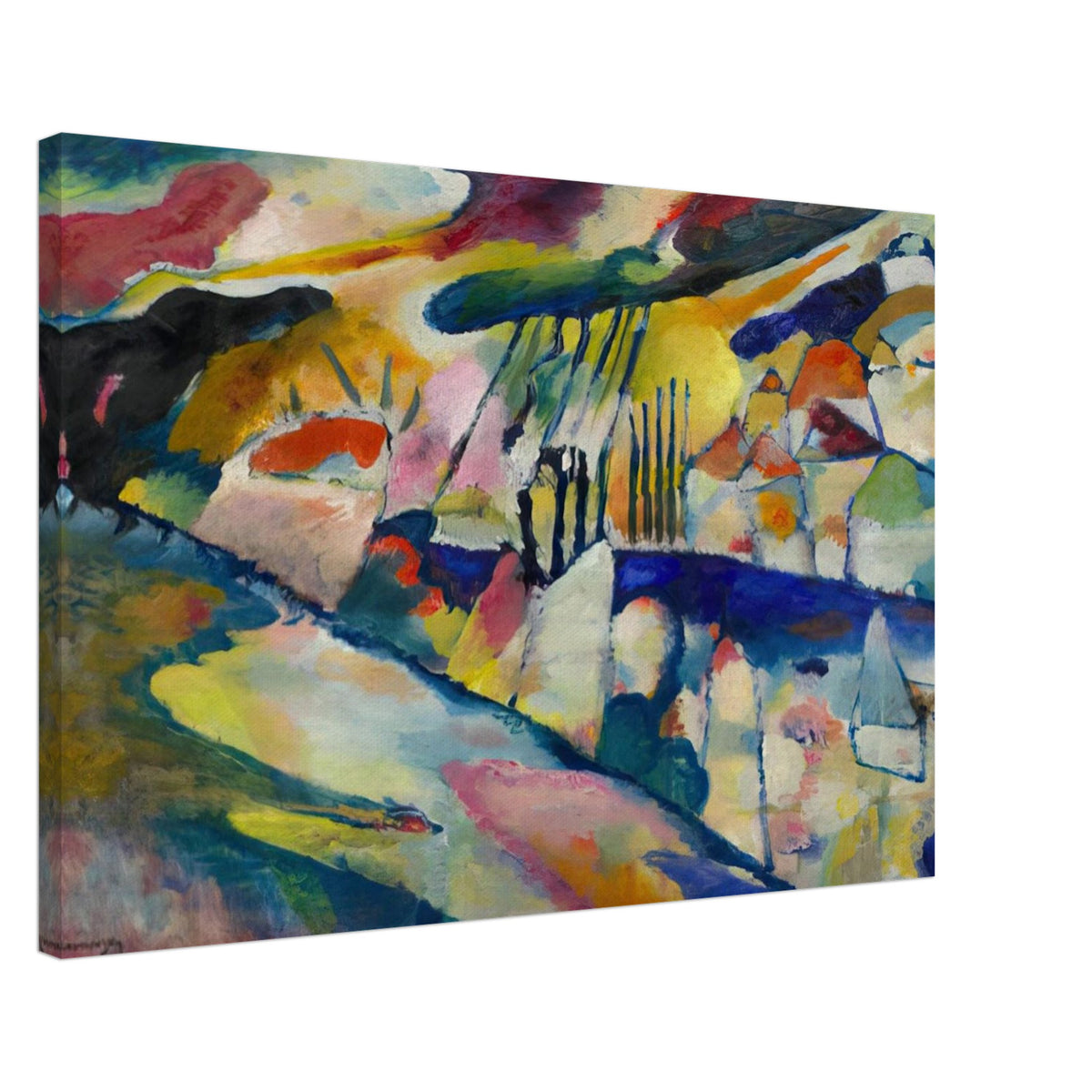 LANDSCAPE WITH RAIN 1913 Canvas | Wassily Kandinsky Canvas | Wassily Kandinsky Shop