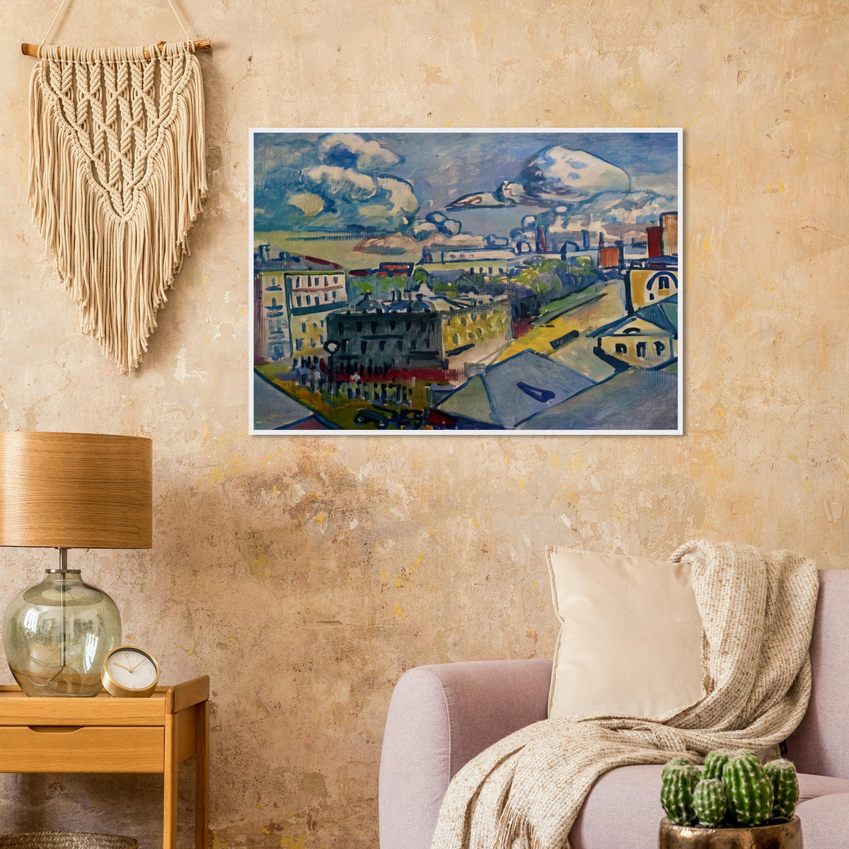 MOSCOW ZUBOVSKAYA SQUARE STUDY 1916 Framed Poster | Wassily Kandinsky Framed Prints Wall Art | Wassily Kandinsky Shop