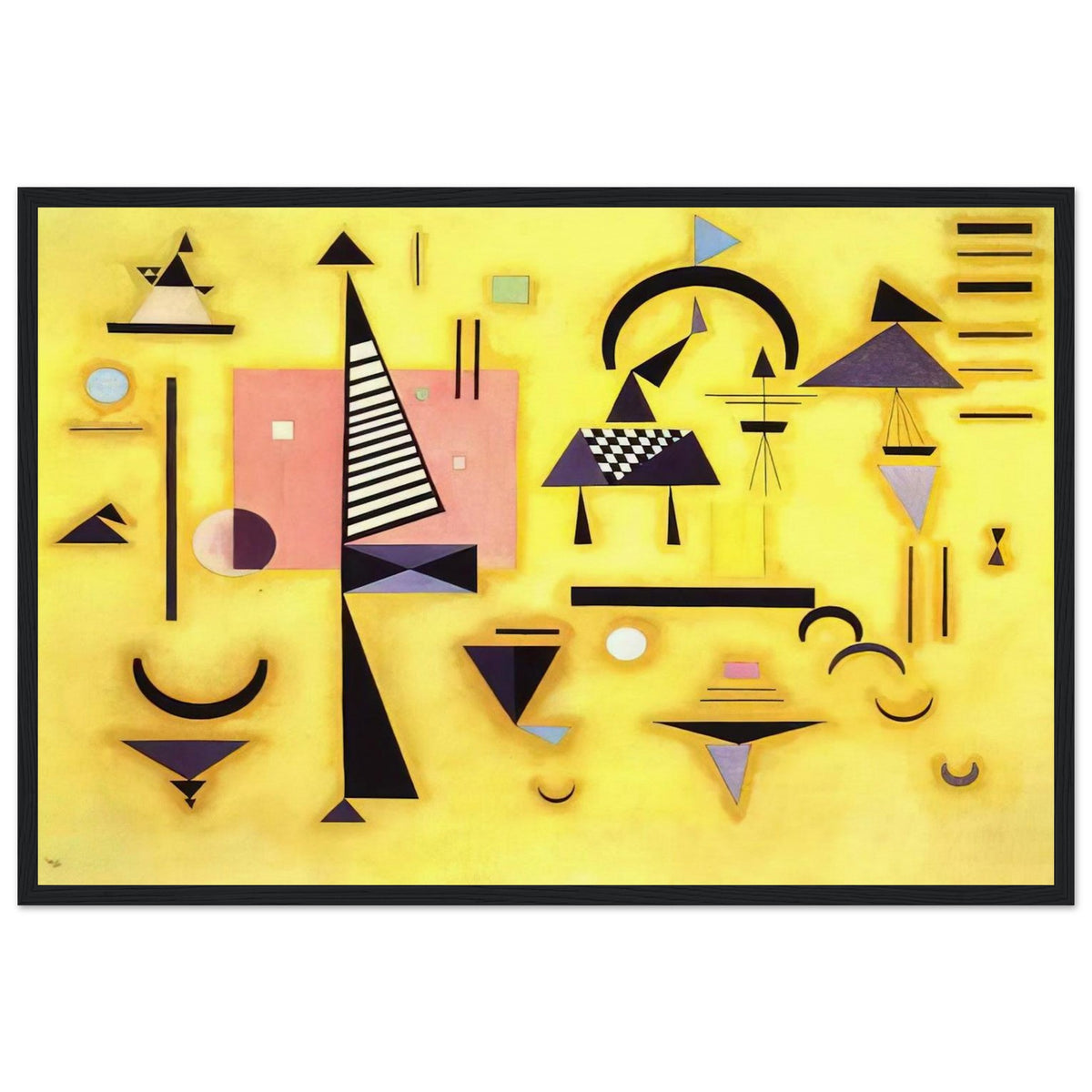 DECISIVE PINK 1932 Framed Poster | Wassily Kandinsky Framed Prints Wall Art | Wassily Kandinsky Shop
