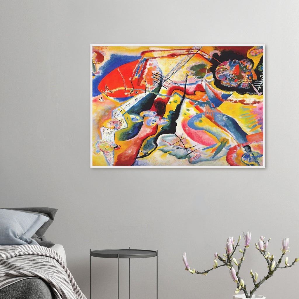 PAINTING WITH RED SPOT 1914 Framed Poster | Wassily Kandinsky Framed Prints Wall Art | Wassily Kandinsky Shop
