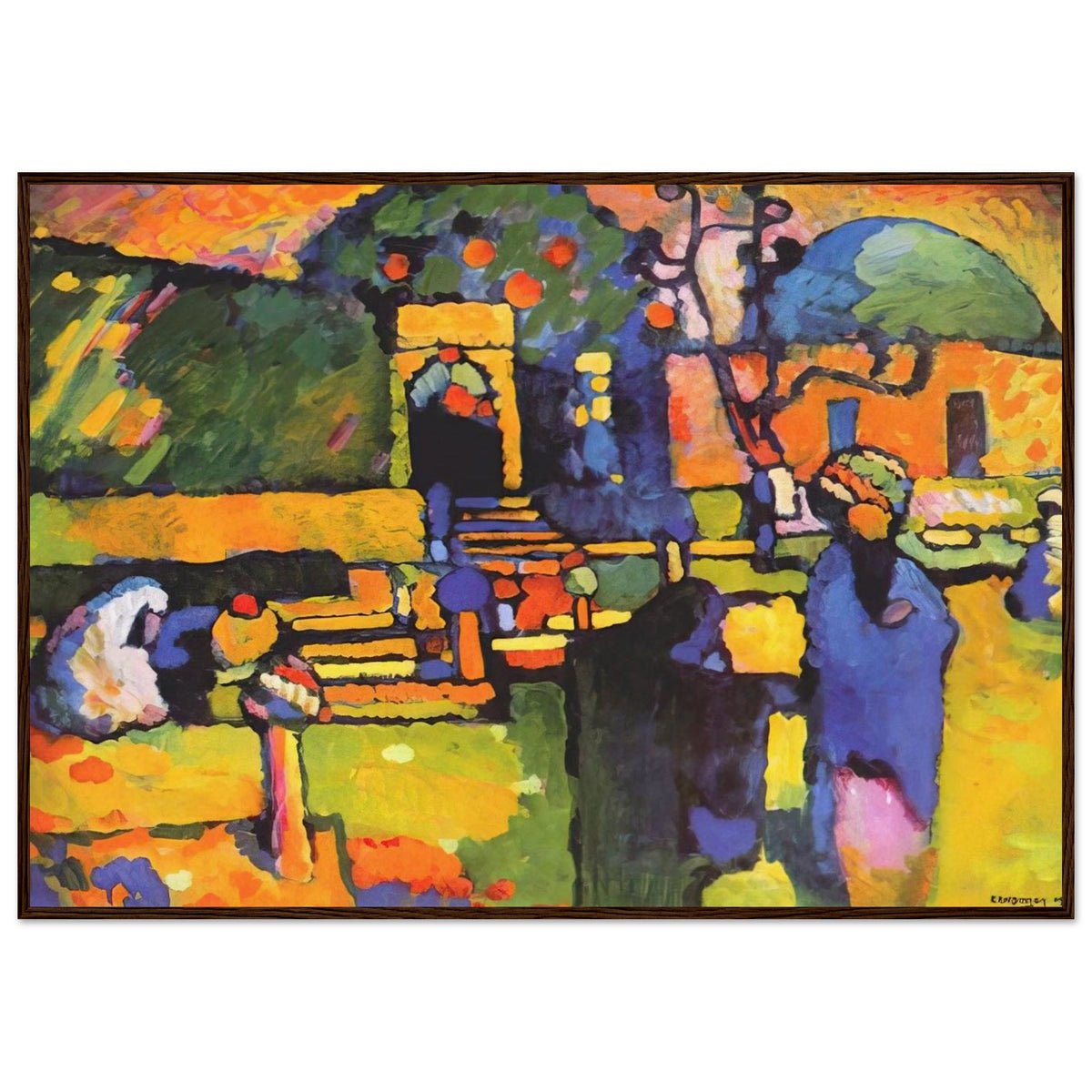 ARABS I CEMETERY 1909 Framed Poster | Wassily Kandinsky Framed Prints Wall Art | Wassily Kandinsky Shop