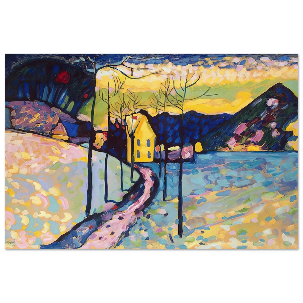 WINTER LANDSCAPE 1909 Poster | Wassily Kandinsky Poster | Wassily Kandinsky Shop