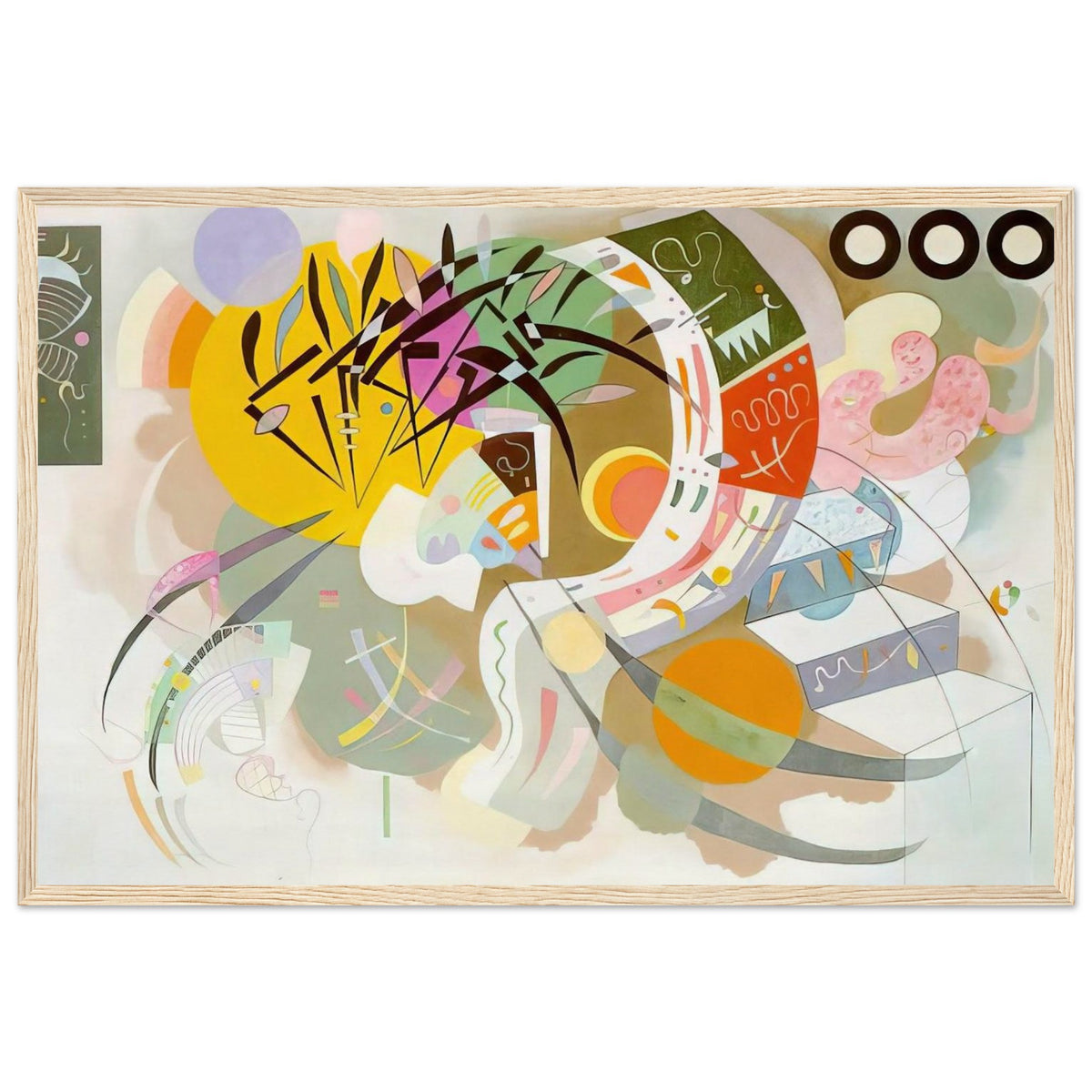 DOMINANT CURVE 1936 Framed Poster | Wassily Kandinsky Framed Prints Wall Art | Wassily Kandinsky Shop