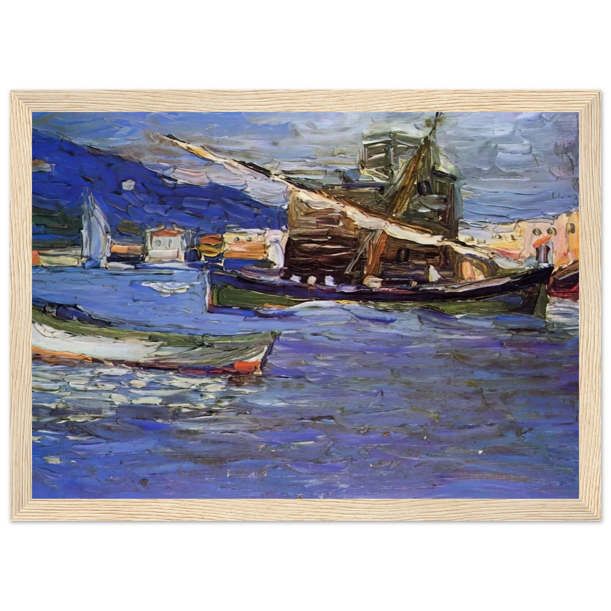 RAPALLO GRAUER DAY 1905 Framed Poster | Wassily Kandinsky Framed Prints Wall Art | Wassily Kandinsky Shop