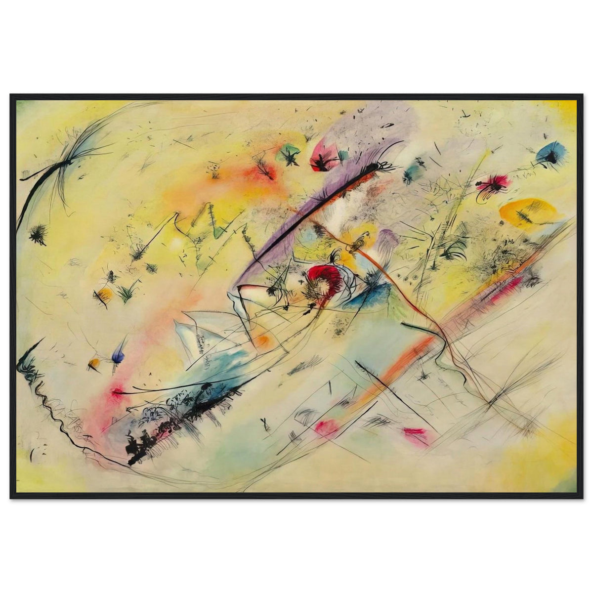 BRIGHT PICTURE 1913 Framed Poster | Wassily Kandinsky Framed Prints Wall Art | Wassily Kandinsky Shop