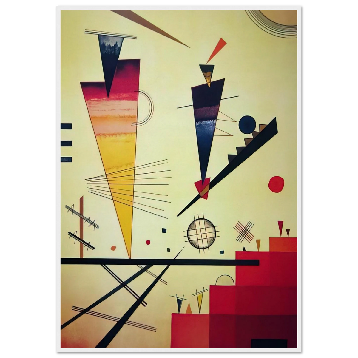 MERRY STRUCTURE 1926 Framed Poster | Wassily Kandinsky Framed Prints Wall Art | Wassily Kandinsky Shop