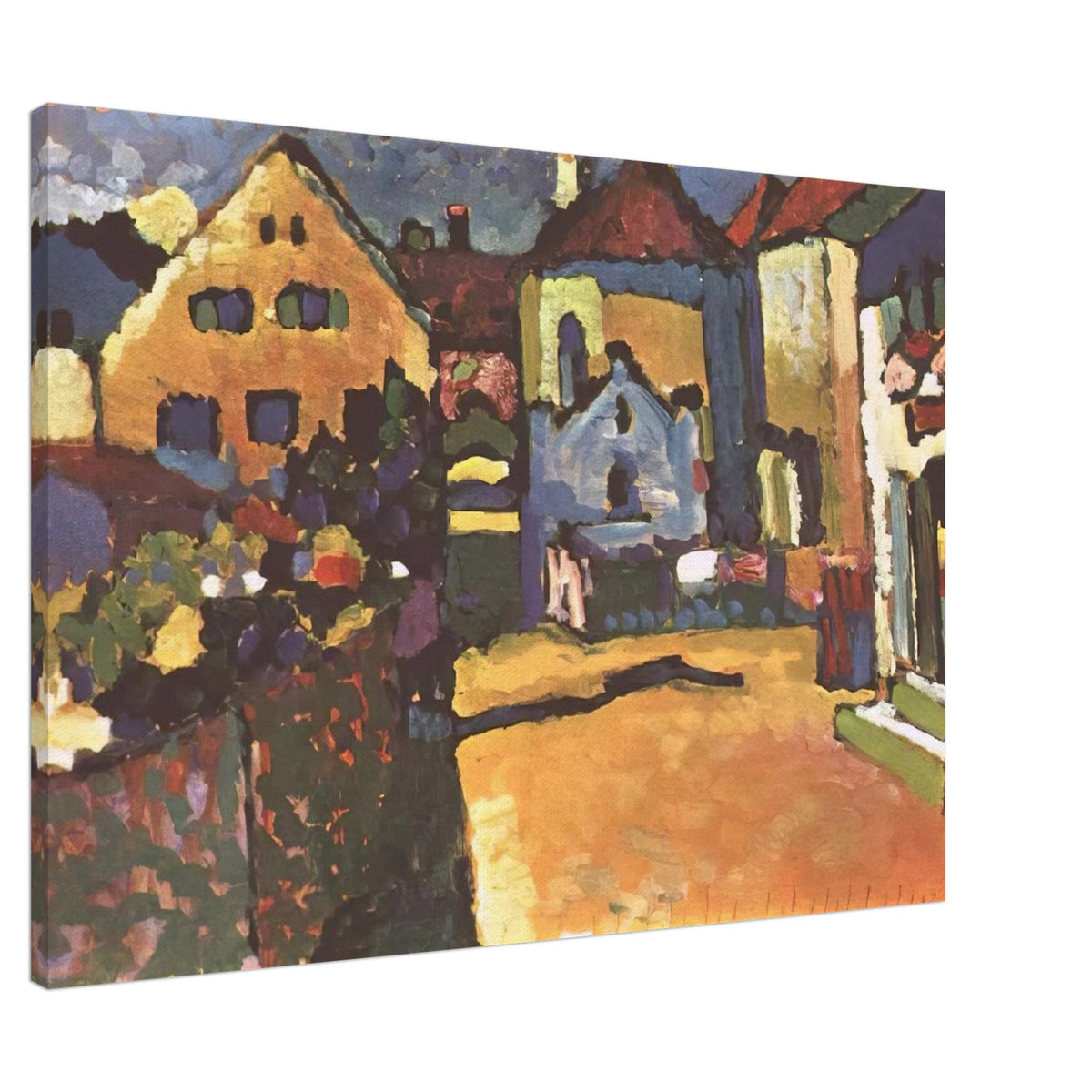 GRUNGASSE IN MURNAU 1909 Canvas | Wassily Kandinsky Canvas | Wassily Kandinsky Shop