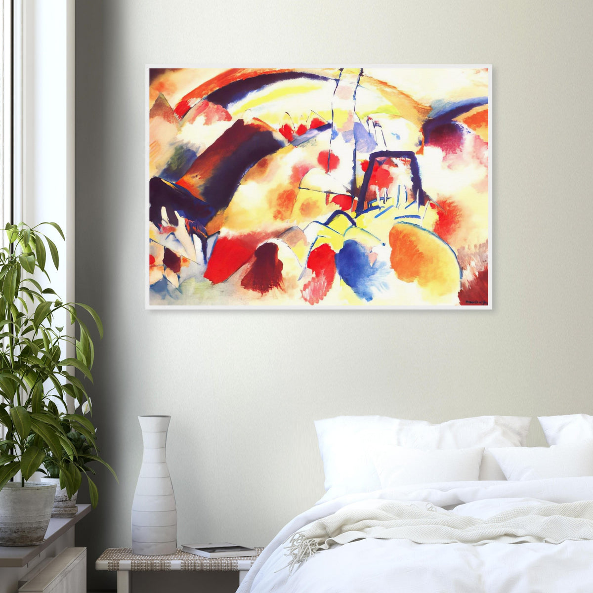 LANDSCAPE WITH RED SPOTS 1913 Framed Poster | Wassily Kandinsky Framed Prints Wall Art | Wassily Kandinsky Shop