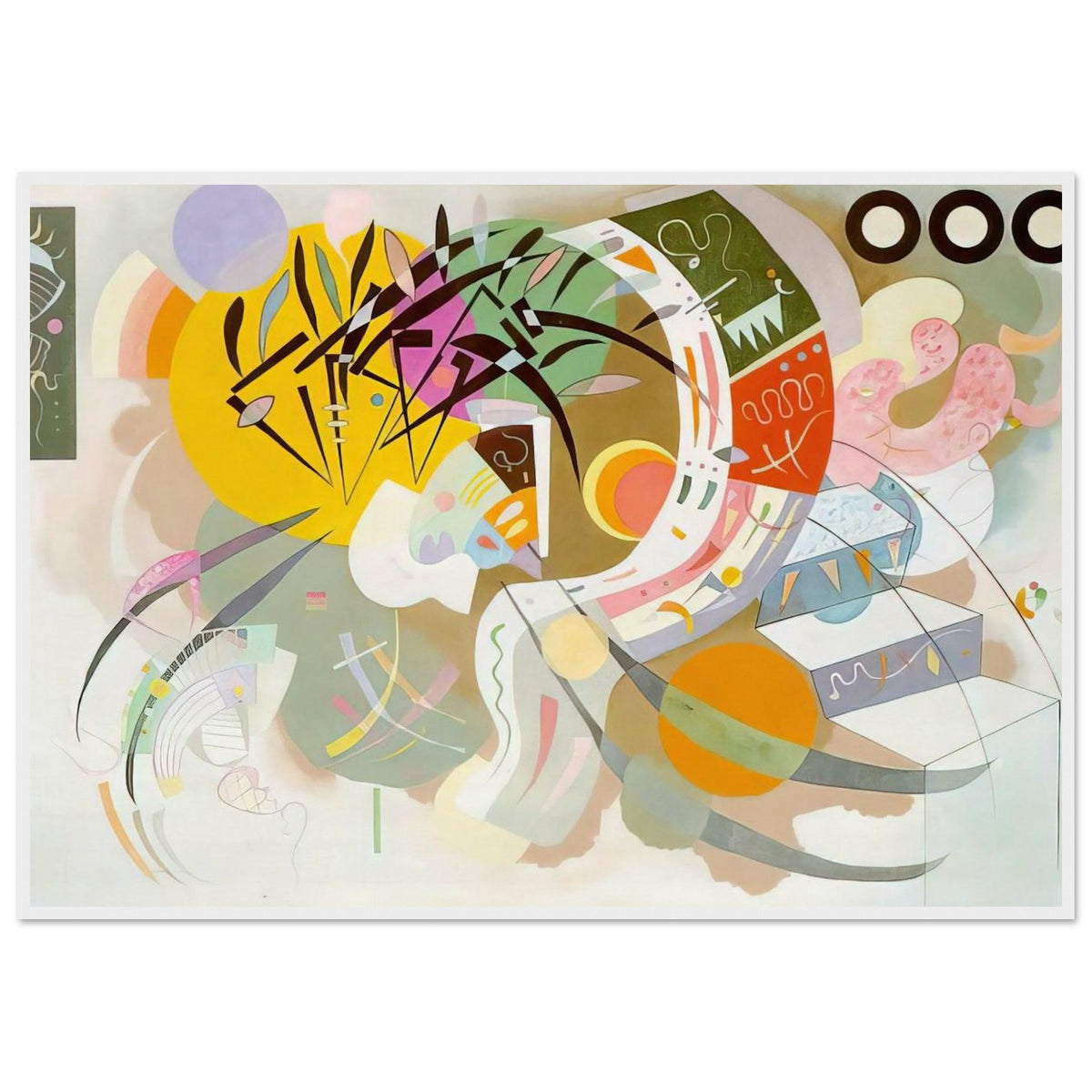 DOMINANT CURVE 1936 Framed Poster | Wassily Kandinsky Framed Prints Wall Art | Wassily Kandinsky Shop
