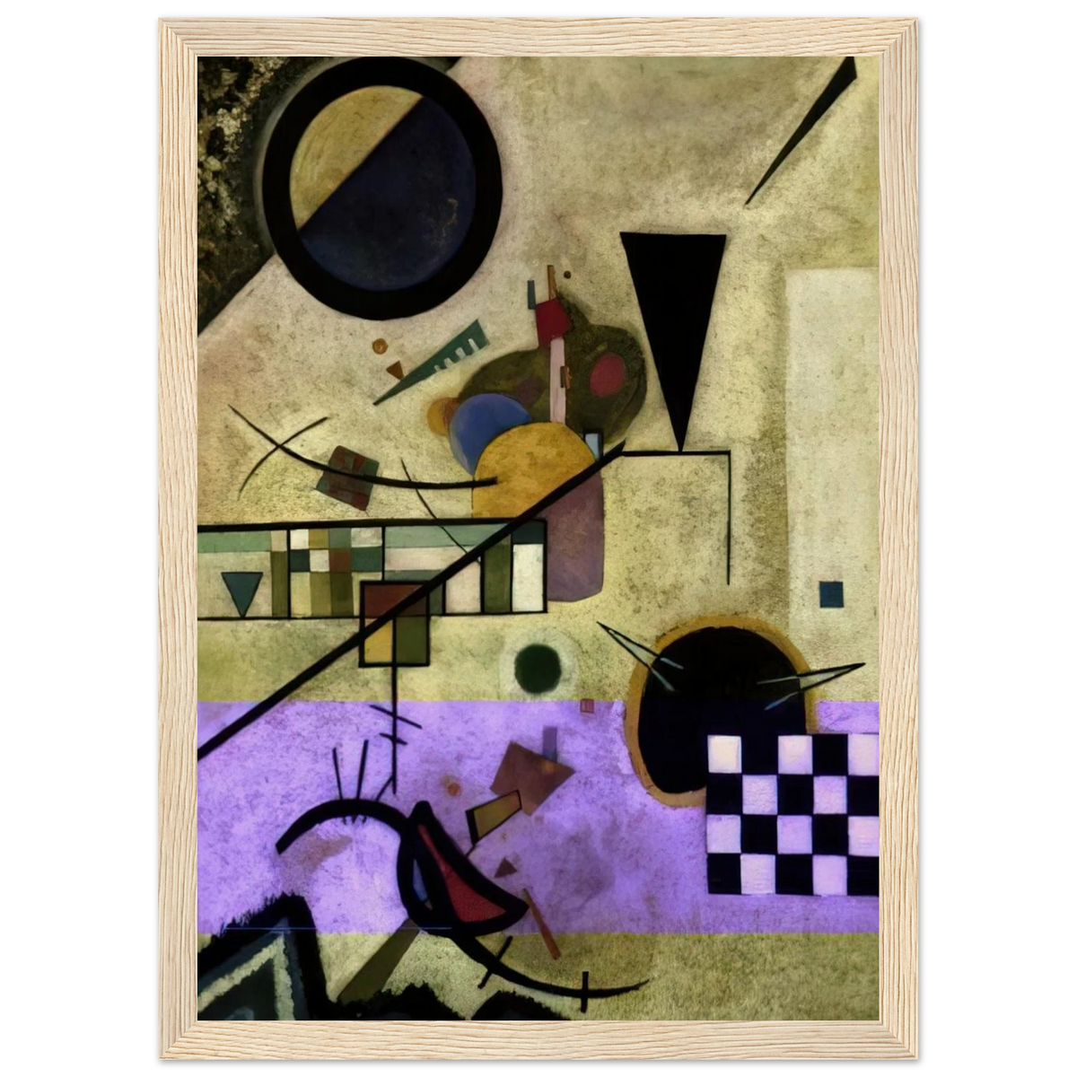 CONTRASTING SOUNDS 1924 Framed Poster | Wassily Kandinsky Framed Prints Wall Art | Wassily Kandinsky Shop