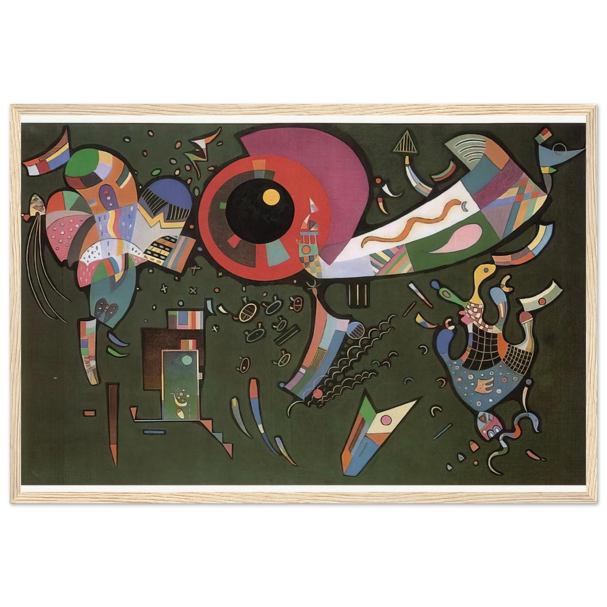 AROUND THE CIRCLE 1940 Framed Poster | Wassily Kandinsky Framed Prints Wall Art | Wassily Kandinsky Shop