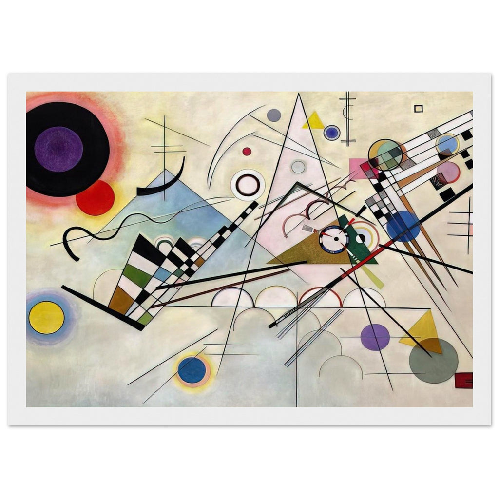 COMPOSITION 8 1923 Framed Poster | Wassily Kandinsky Framed Prints Wall Art | Wassily Kandinsky Shop