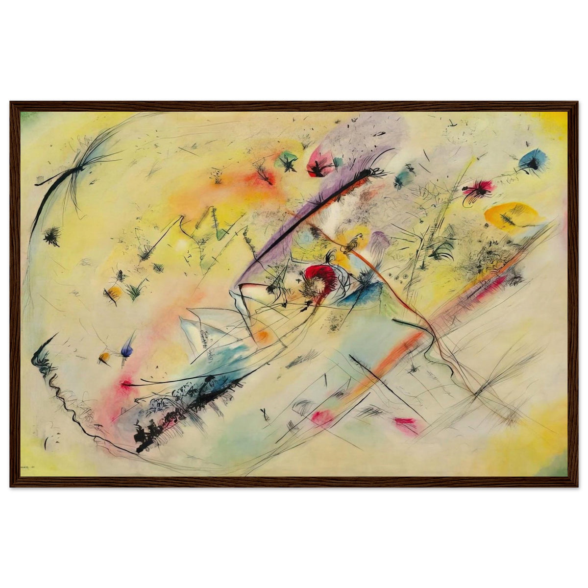 BRIGHT PICTURE 1913 Framed Poster | Wassily Kandinsky Framed Prints Wall Art | Wassily Kandinsky Shop