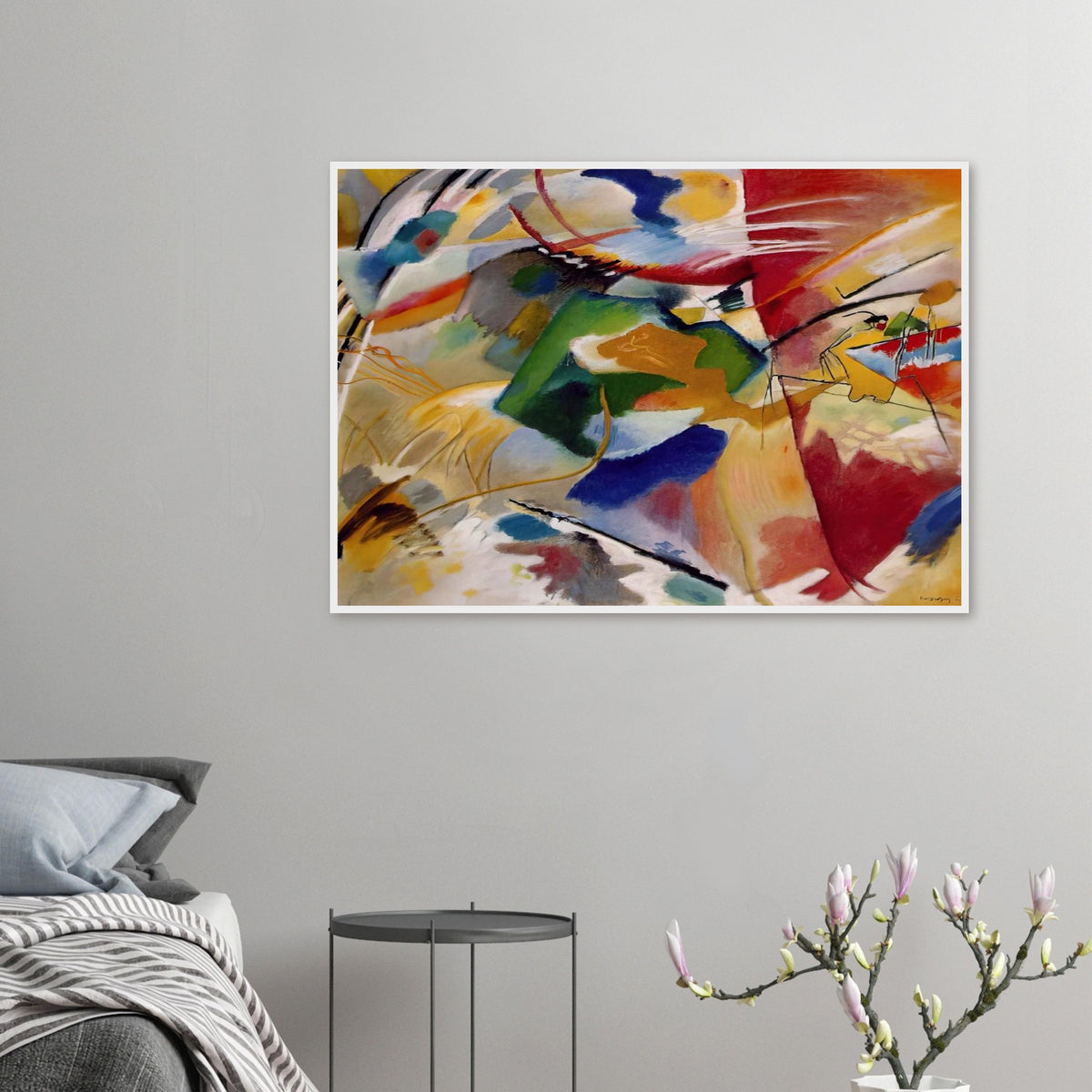PAINTING WITH GREEN CENTER 1913 Framed Poster | Wassily Kandinsky Framed Prints Wall Art | Wassily Kandinsky Shop