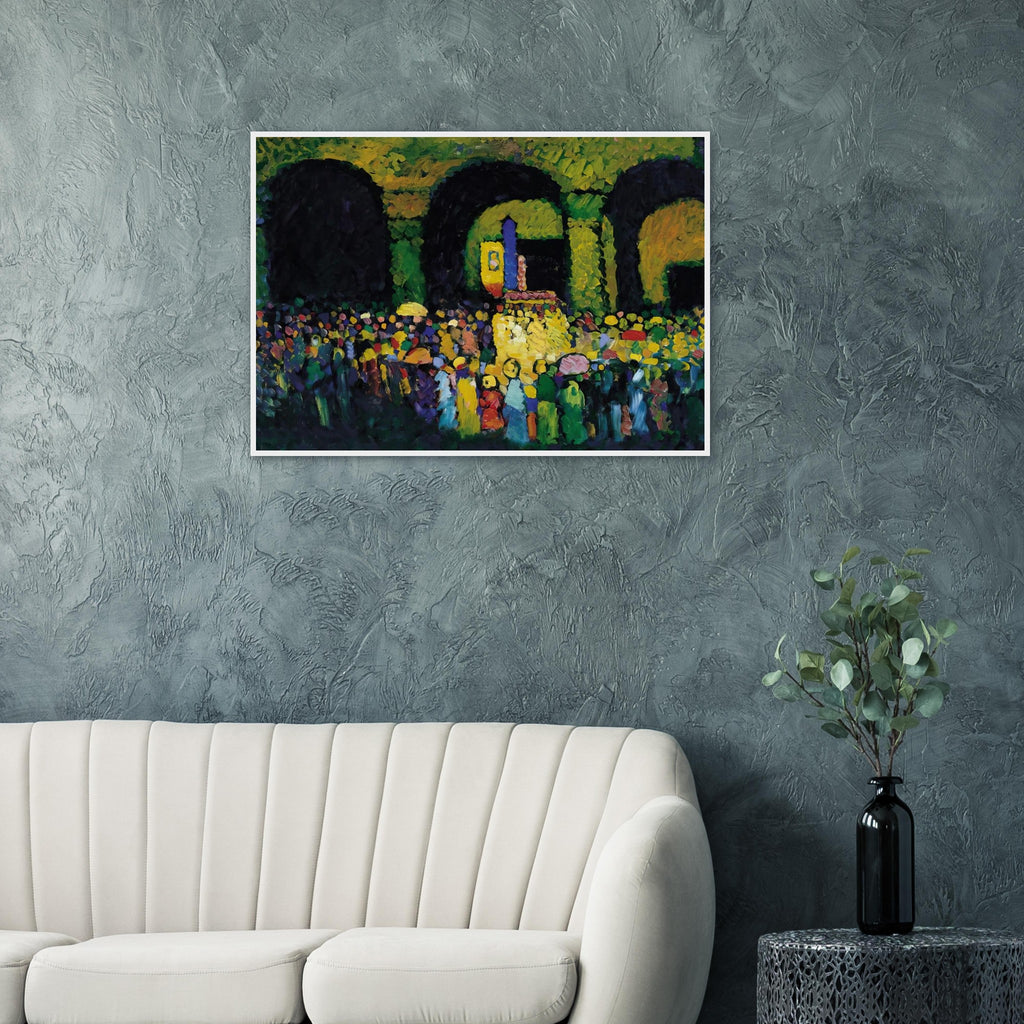 THE LUDWIGSKIRCHE IN MUNICH 1908 Framed Poster | Wassily Kandinsky Framed Prints Wall Art | Wassily Kandinsky Shop