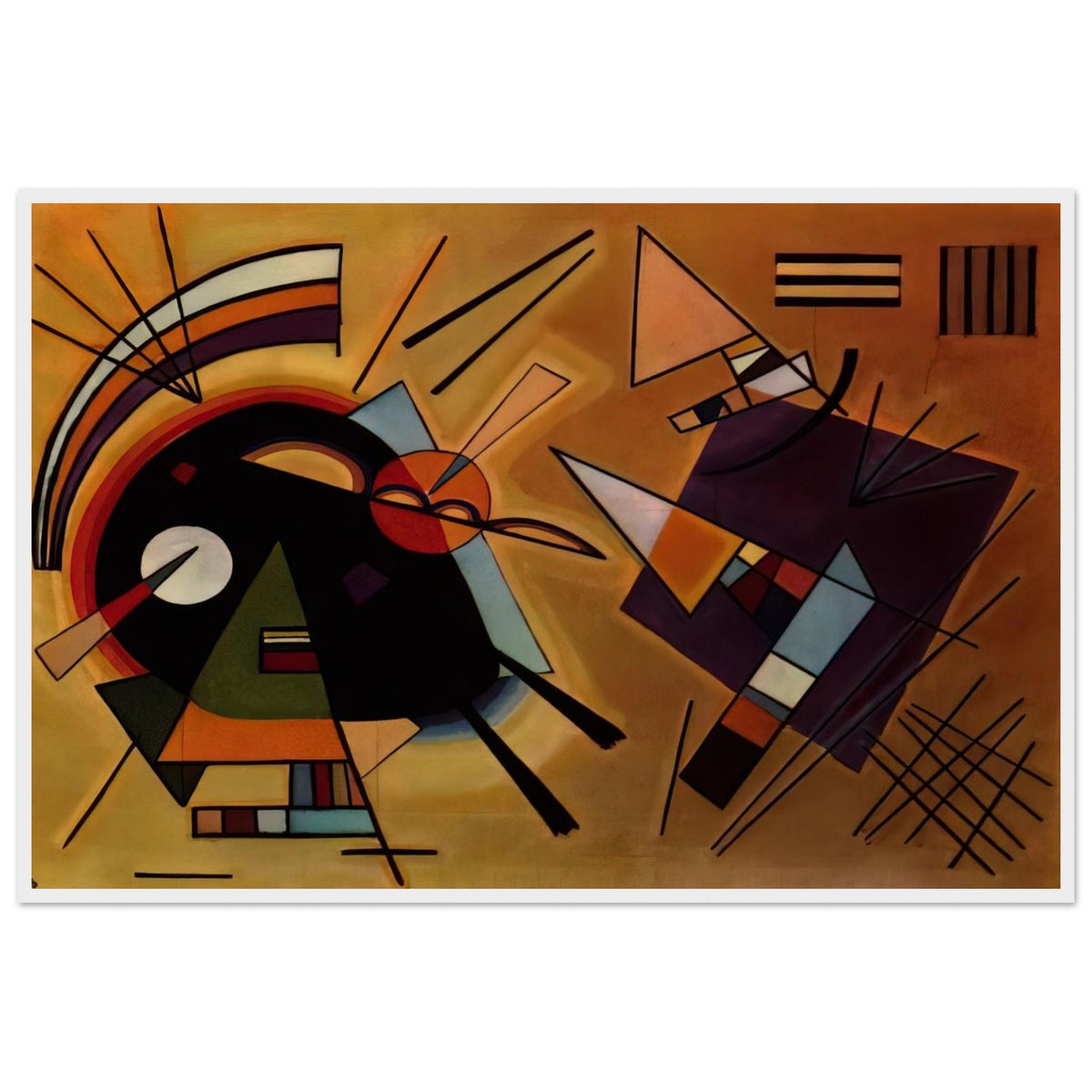 BLACK AND VIOLET 1923 Framed Poster | Wassily Kandinsky Framed Prints Wall Art | Wassily Kandinsky Shop