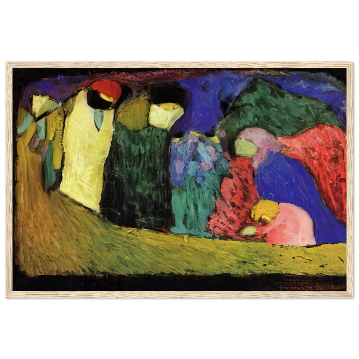 ENCOUNTER 1908 Framed Poster | Wassily Kandinsky Framed Prints Wall Art | Wassily Kandinsky Shop
