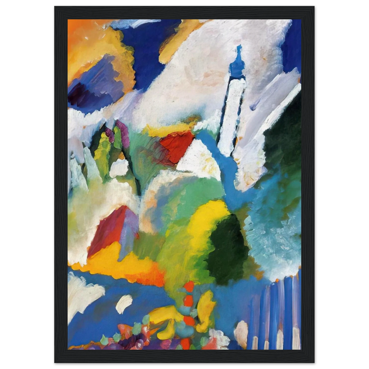 MURNAU WITH A CHURCH 1910 Framed Poster | Wassily Kandinsky Framed Prints Wall Art | Wassily Kandinsky Shop