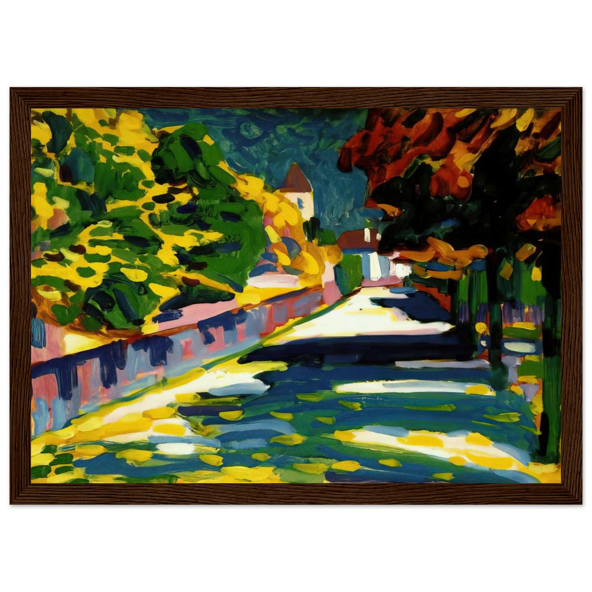 AUTUMN IN BAVARIA 1908 Framed Poster | Wassily Kandinsky Framed Prints Wall Art | Wassily Kandinsky Shop