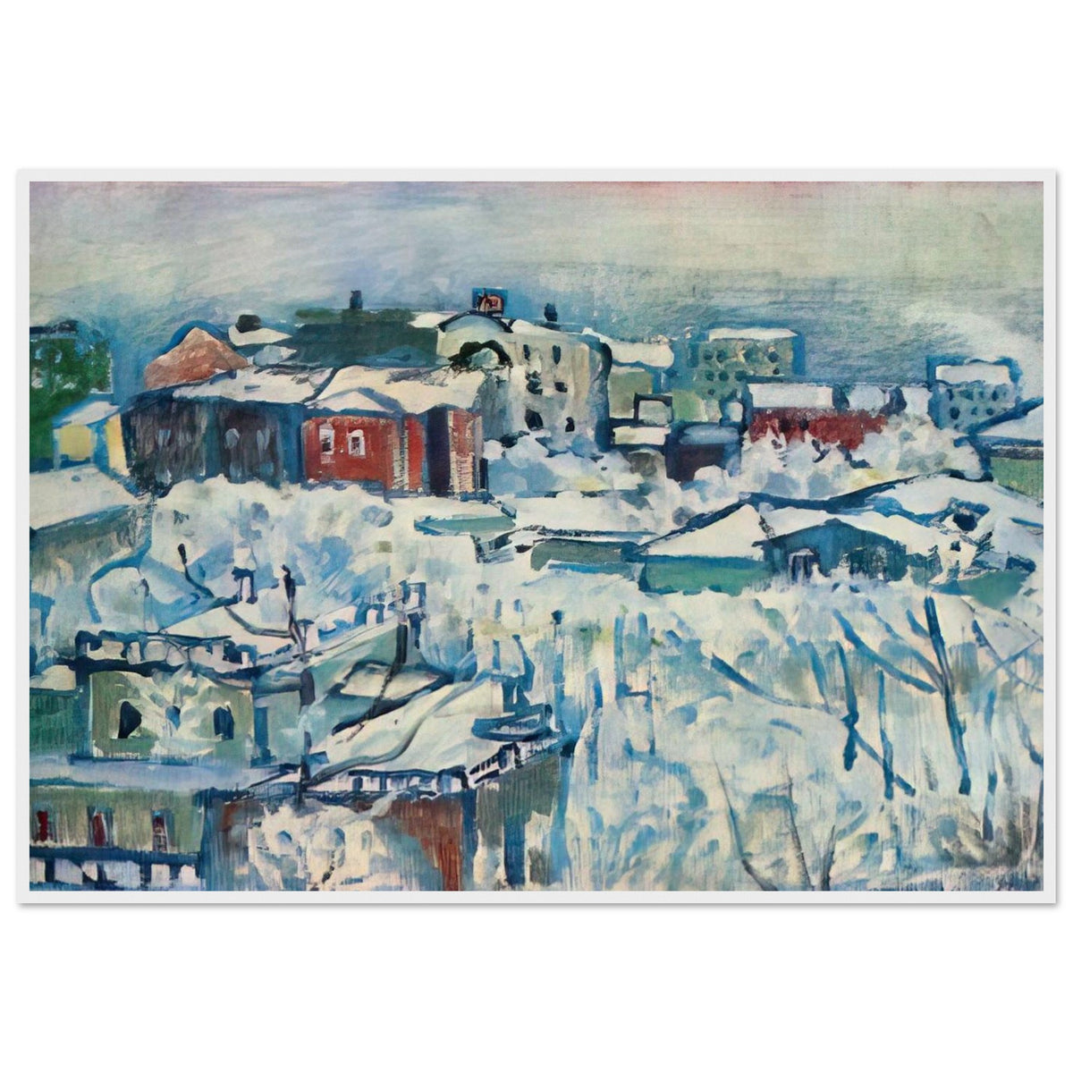 MOSCOW SMOLENSKY BOULEVARD STUDY 1916 Framed Poster | Wassily Kandinsky Framed Prints Wall Art | Wassily Kandinsky Shop