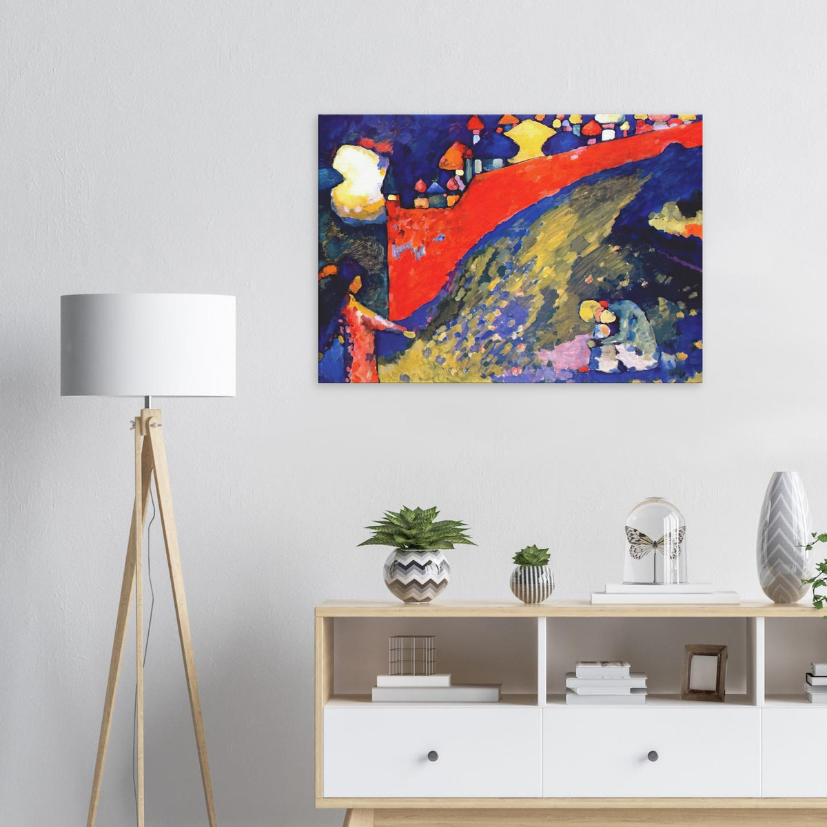 RED WALL DESTINY 1909 Canvas | Wassily Kandinsky Canvas | Wassily Kandinsky Shop